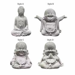 Handgeschnitzte Meditationsbuddha-Statue – Buddhistische Dekoration