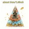 Crystal Organite Pyramid with Buddha & Turquoise for Balance