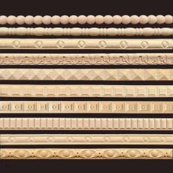 Vintage-Eckleiste aus Holz – Schrank- und Möbeldekoration