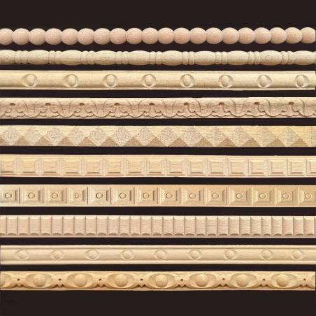 Vintage Wooden Corner Molding - Cabinet & Furniture Decor