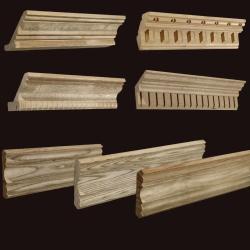 Vintage Wooden Corner Molding - Cabinet & Furniture Decor