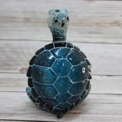 Friedliche Meditations-Meeresschildkröten-Statue | Wohndekoration & Geschenk