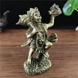Statua di Hanuman - Figura in resina di bronzo | Decorazione indù, regalo fortunato