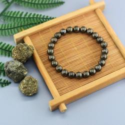 Bracciale in pirite ed ematite: braccialetto energetico curativo naturale