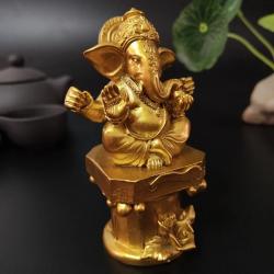Altın Ganesha ve Buda Heykeli: Bahçe, Ev Dekorasyonu | Reçine