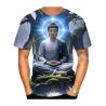 T-shirt con stampa 3D Buddha Shakyamuni | Casual e oversize da uomo
