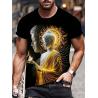 T-shirt con stampa 3D Buddha Shakyamuni | Casual e oversize da uomo
