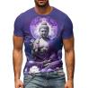 T-shirt con stampa 3D Buddha Shakyamuni | Casual e oversize da uomo