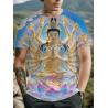 T-shirt con stampa 3D Buddha Shakyamuni | Casual e oversize da uomo