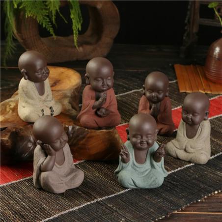 Seramik Buda Keşiş Heykeli: Ev Dekorasyonu, Jeomantik Feng Shui Figürü