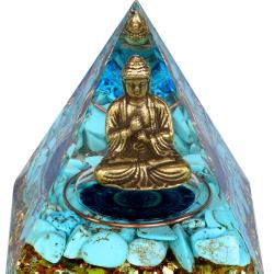 Pyramidenförmige Kristalle & Orgon-Dekoration: Buddha-Statue, Harzgeschenk