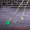 Halskette mit Anhänger aus grünem Jade – Handgefertigter Glücksbringer & Geschenk