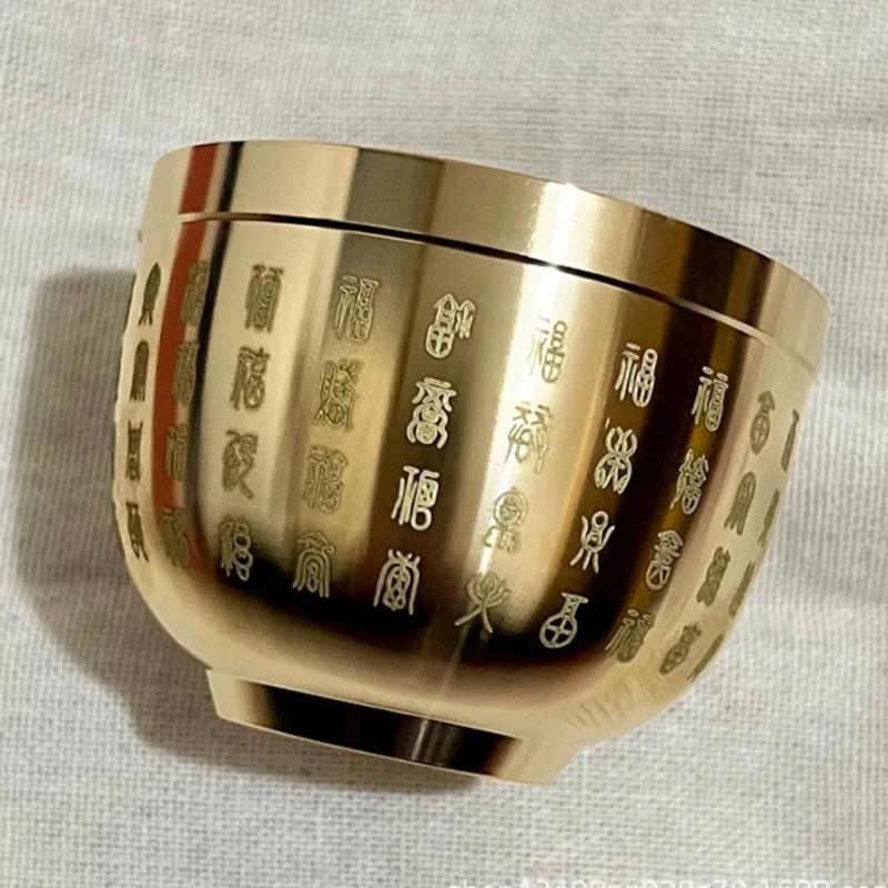 Feng-Shui-Segensschale | Geschenk aus Gold und Kupfer | Exquisite Handwerkskunst