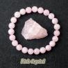 Pembe Gül Kuvars Bileklikler | Doğal Kristal Esnek Bileklik