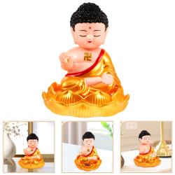 Statua del Buddha alimentata a energia solare - Ornamento e decorazione da scrivania