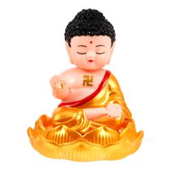 Statua del Buddha alimentata a energia solare - Ornamento e decorazione da scrivania