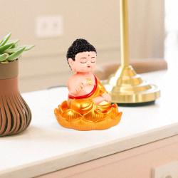 Statua del Buddha alimentata a energia solare - Ornamento e decorazione da scrivania