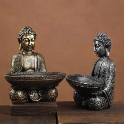 Thai Resin Elephant Buddha Statue | Feng Shui & Hindu Dcor
