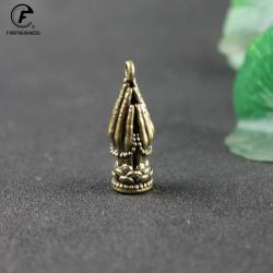 El Yapımı Pirinç Buda Eli Dekoru - Zen Masa Süsü ve Bileklik