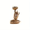 Pirinç Lotus Guanyin Tütsü Kabı | Dekoratif Buda Heykeli