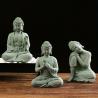 Mini Buddha Statue: Decorative Fish Tank & Desk Accent