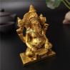 Müzikli Altın Ganesha Heykeli: Fil Tanrısı Dekorasyonu