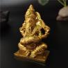 Müzikli Altın Ganesha Heykeli: Fil Tanrısı Dekorasyonu