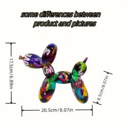 Resin Love Balloon Dog Statue - Hip-Hop Art Decor