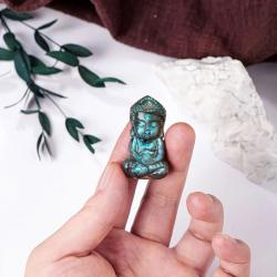 Labradorit Bebek Buda Figürü - Kristal Şifa ve Dekorasyon