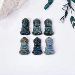 Labradorit Bebek Buda Figürü - Kristal Şifa ve Dekorasyon