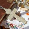 Orthodoxe Goldkreuz-Halskette: Gravierte Kruzifix-Ikone | Christliche Je...