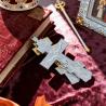 Orthodoxe Goldkreuz-Halskette: Gravierte Kruzifix-Ikone | Christliche Je...