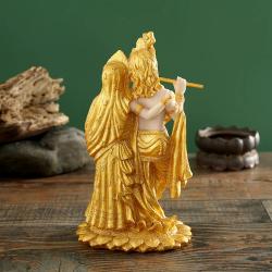 Hint Buda Heykeli: Krishna ve Radha Reçine Figürü