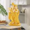 Indische Buddha-Skulptur: Krishna & Radha Harzfigur