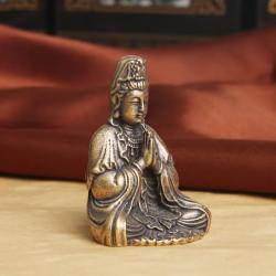 Pirinçten Yapılmış Guan Yin Meditasyon Heykeli: Antik Zen Dekorasyonu ve Hediye