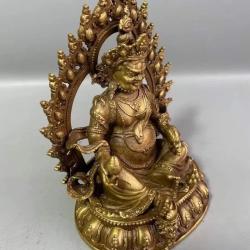 Statue de Bouddha en cuivre : Décoration Feng Shui porte-bonheur