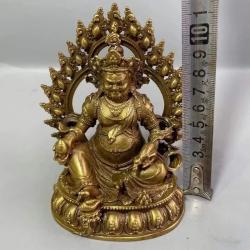 Statue de Bouddha en cuivre : Décoration Feng Shui porte-bonheur