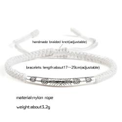 Tibetan Buddhist Bracelet: Lucky Red Rope & Silver Charm
