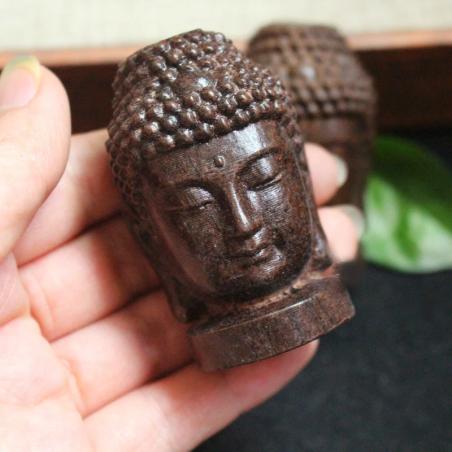 Wooden Buddha Statue - Sakyamuni Figure for Home Decor