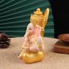 Goldene Ganesha- und Buddha-Statuen: Elefanten für die Heimdekoration