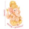 Goldene Ganesha- und Buddha-Statuen: Elefanten für die Heimdekoration