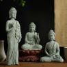 Buddhistische Miniaturfigur: Zen-Dekor aus thailändischem Sandstein