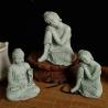 Buddhistische Miniaturfigur: Zen-Dekor aus thailändischem Sandstein